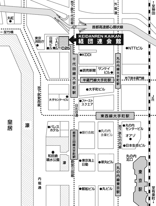 経団連会館カンファレンス地図