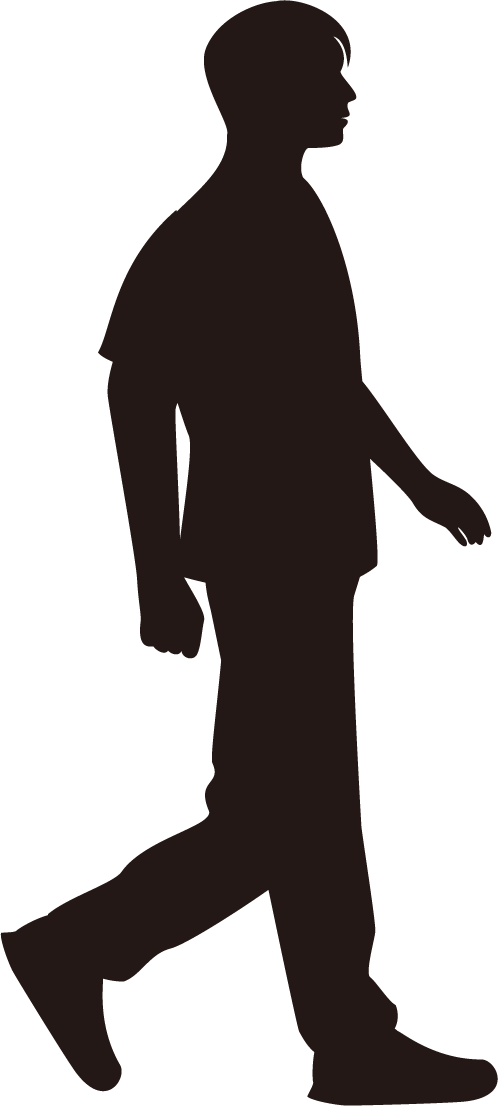 男性シルエット